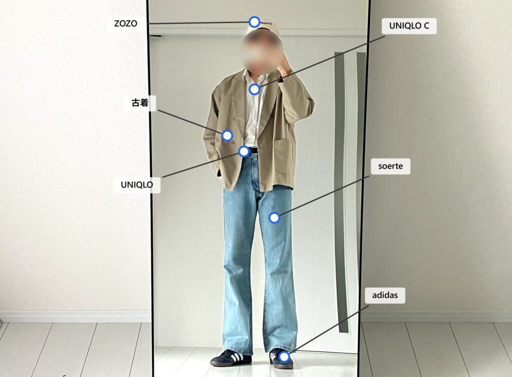 UNIQLO:Cを使ったコーディネート