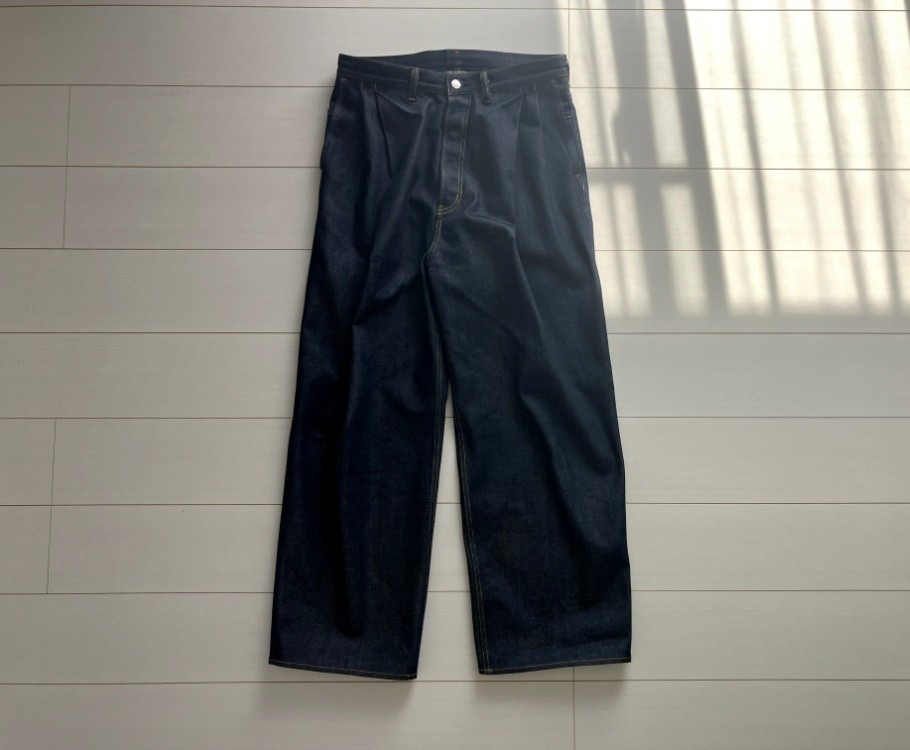 SUBLATIONS 2TUCK WIDE DENIM PANTS レビュー】182cmが惚れた