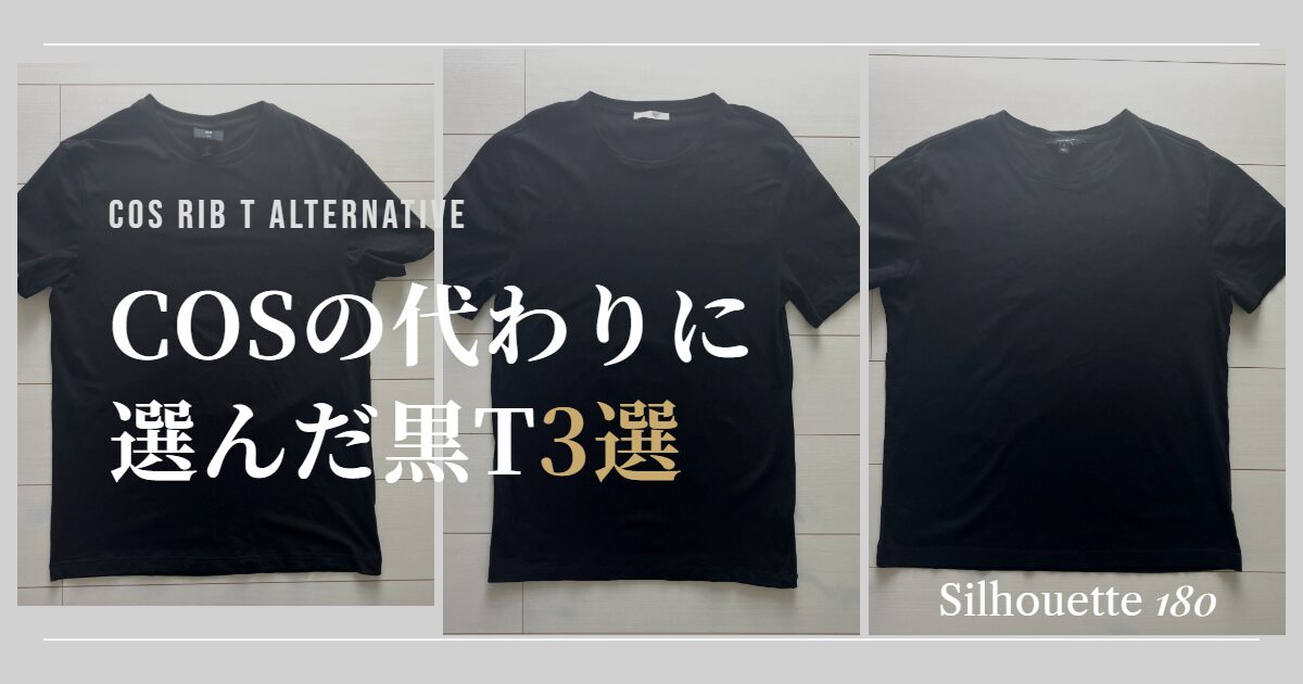 H&M,ZARA,BANANA REPUBLICの黒T比較