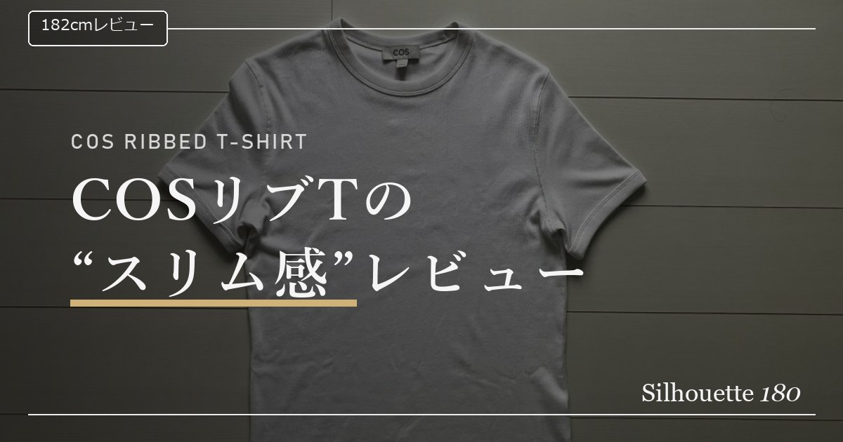COSスリムフィットリブT】M・L公式サイズ比較と『スリム感を作る
