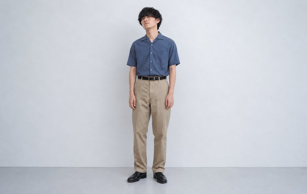 きっちり入れたタックインの例｜ビジネス感が出やすい着方