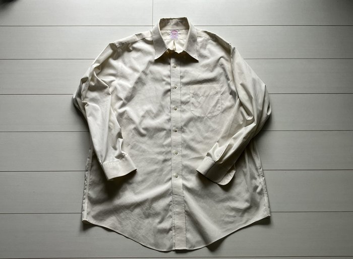 Brooks Brothers ノンアイロン・ポロカラー(17-34)の平置き写真