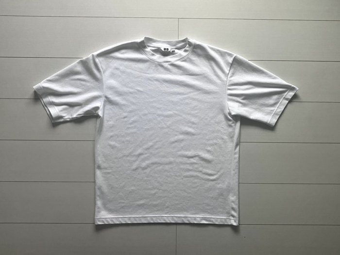 UNIQLO エアリズムコットンオーバーサイズT(L)の平置き写真