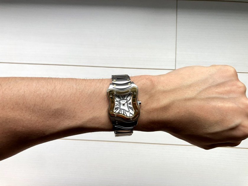 腕周り15cmにLAPHONT Laurent Smallを装着したサイズ感